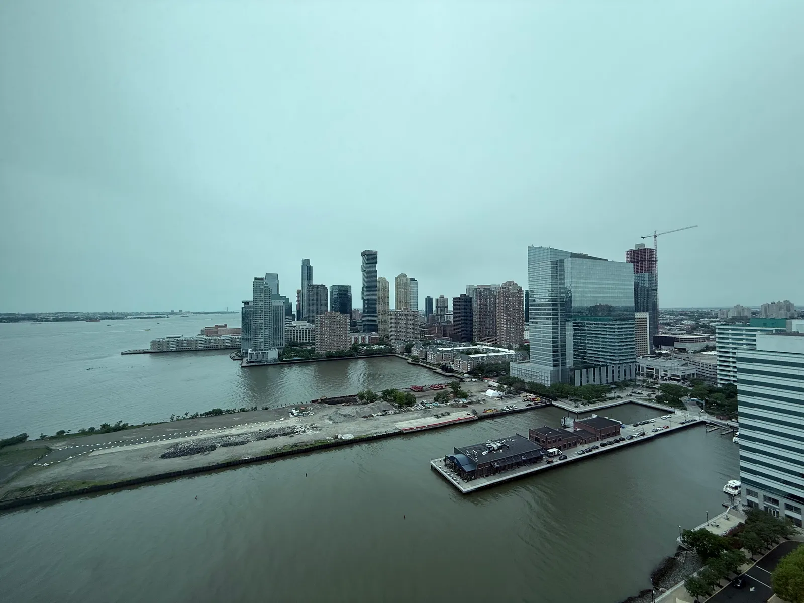 Manhattan skyline from Jersey City apartment