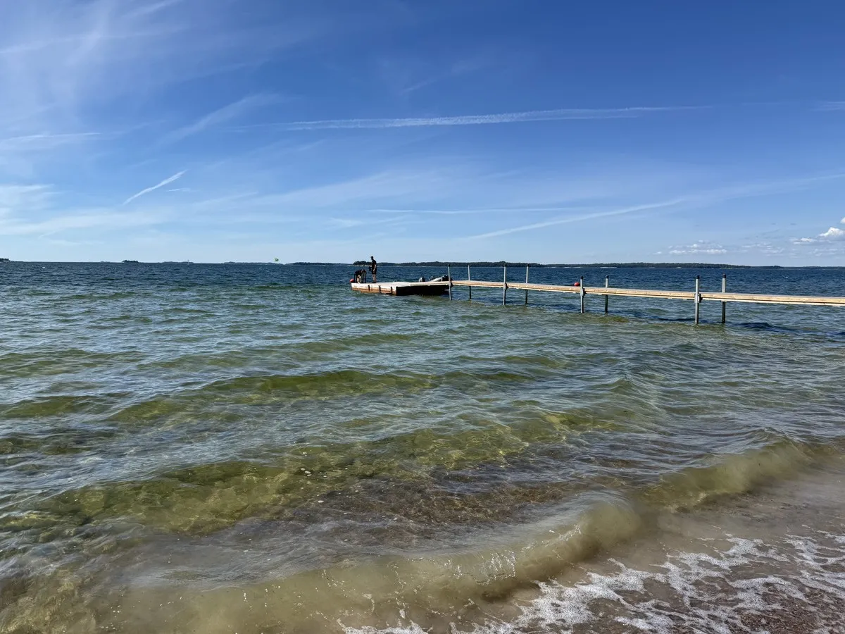 The beach