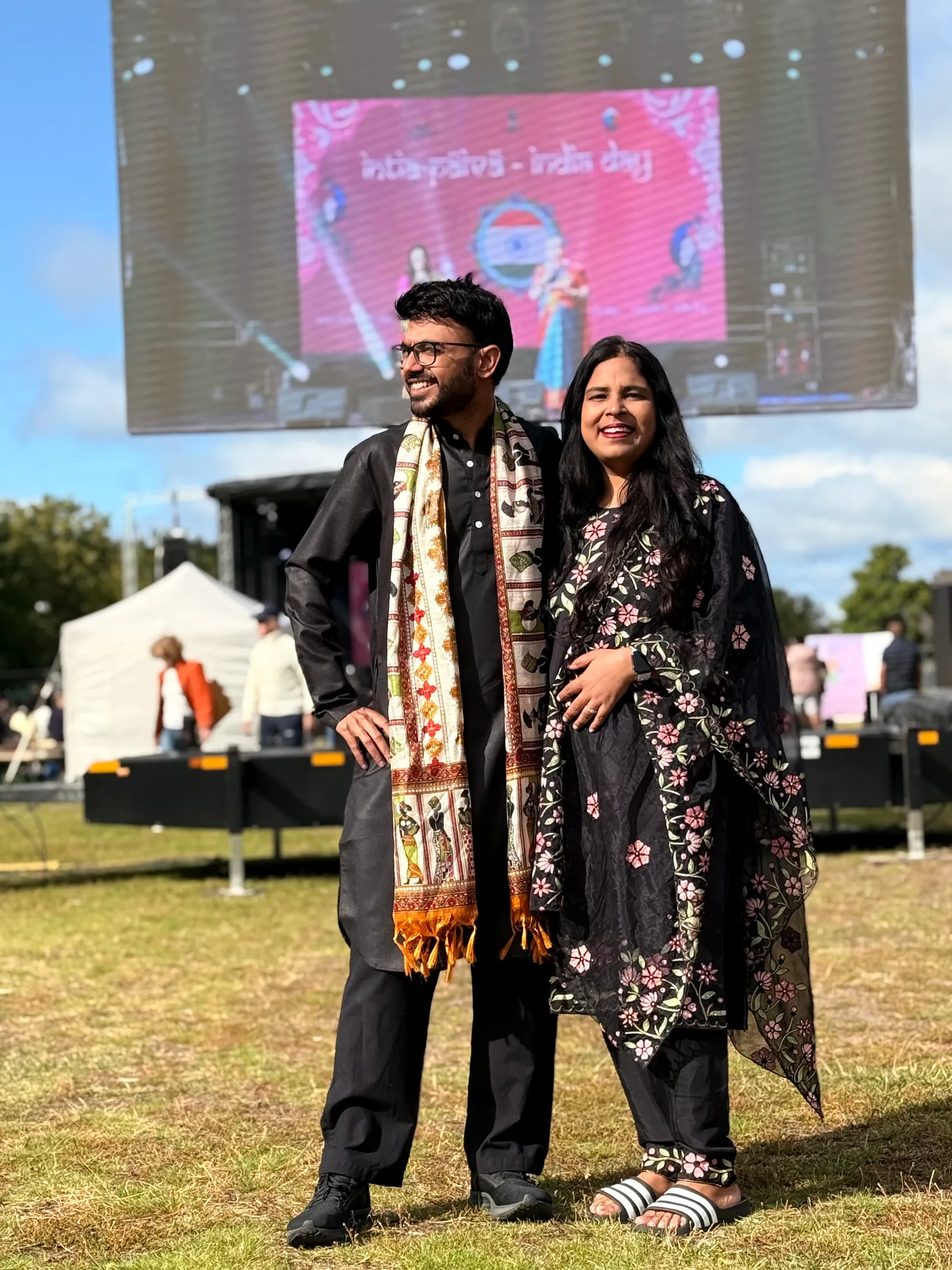 Posing at India Day