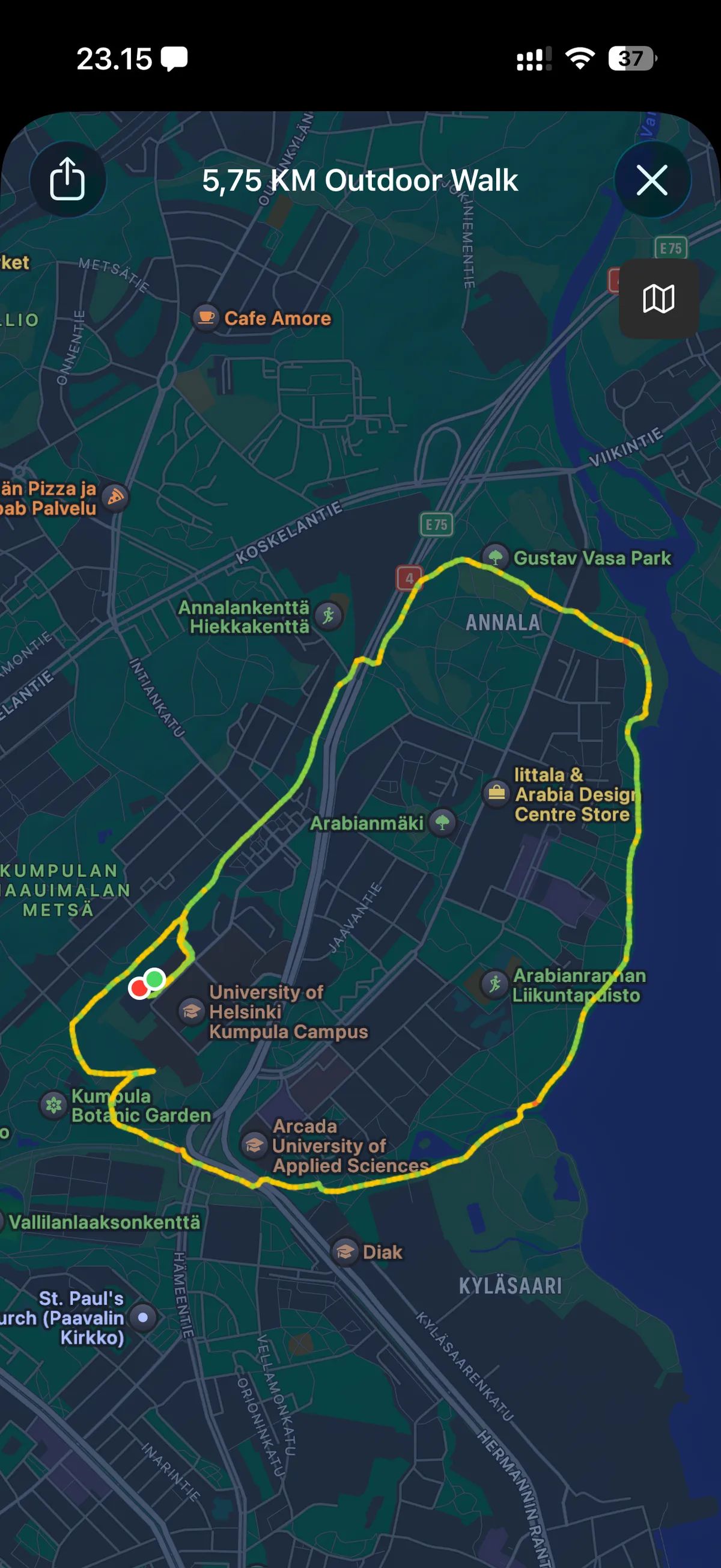 The route