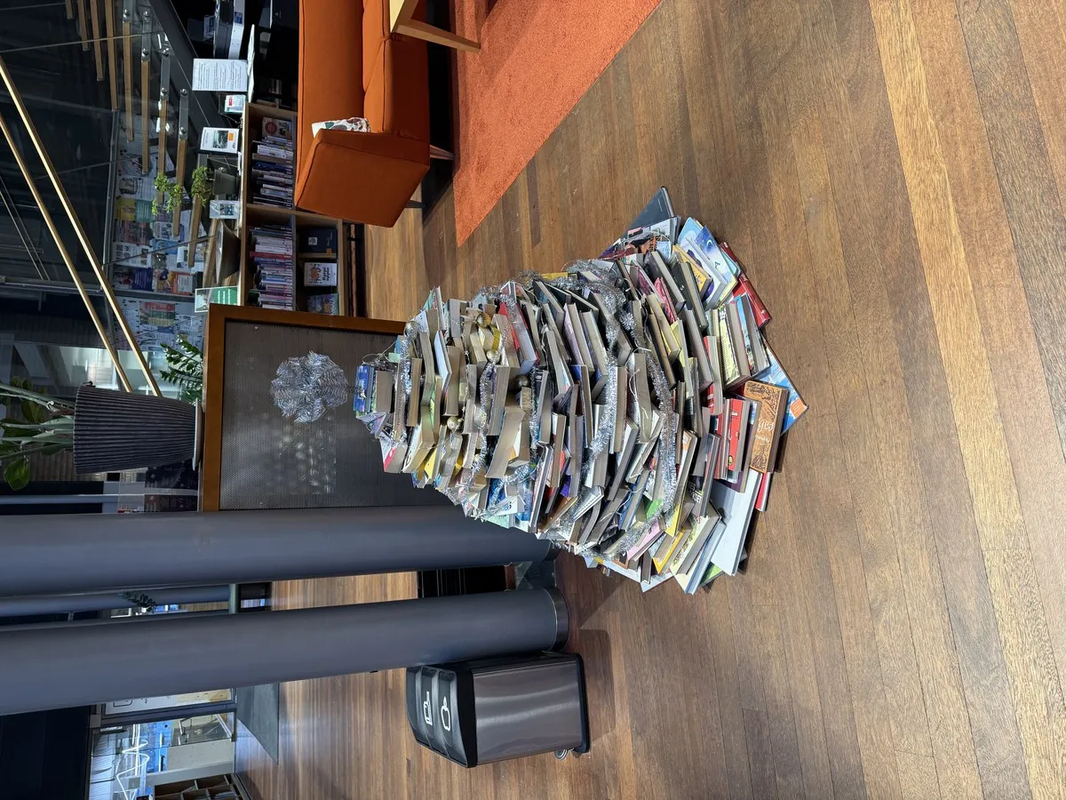 A bookmas tree