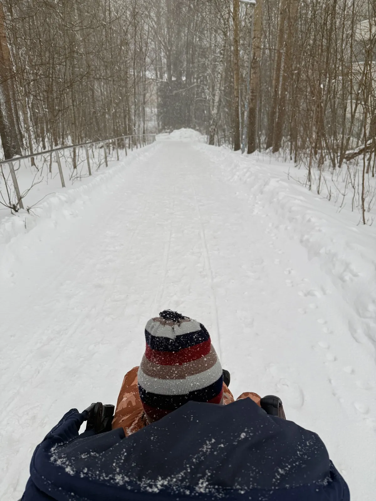 Fluffy snow