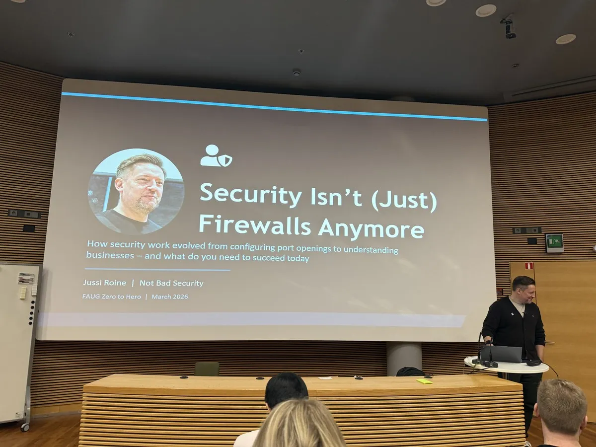 Jussi's talk